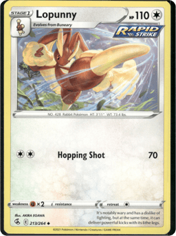 2021 Lopunny #213 Fusion Strike
