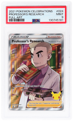 2021 Pokemon Celebrations Ultra Rare Professor's Research #24 PSA 9