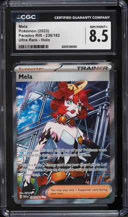 2023 Pokemon Scarlet & Violet Paradox Rift Full Art Mela #236 CGC 8.5 NM-MT+
