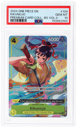 2024 One Piece Premium Card Collection Best Selection Volume 2 Kikunojo #104 PSA 10
