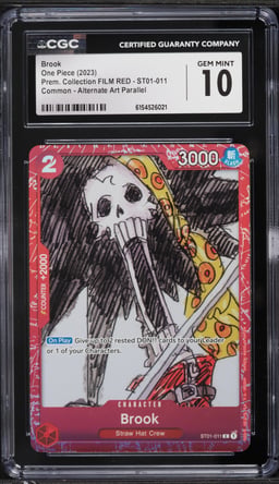 2023 One Piece Premium Collection Film Red Alt Art Brook #ST01-011 CGC 10 GEM MINT