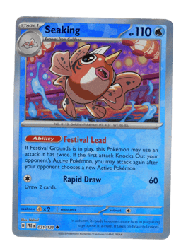 2025 Seaking  (Master Ball) #21 Prismatic Evolutions
