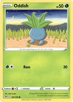 2022 Oddish #1 Lost Origin