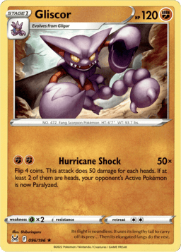 2022 Gliscor #96 Lost Origin