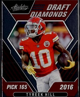 2022 Tyreek Hill #DD-16 Absolute Draft Diamonds