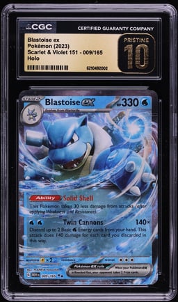 2023 Pokemon Scarlet & Violet 151 Holo Blastoise EX #9 CGC 10 PRISTINE