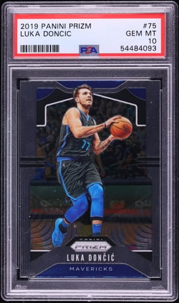 2019 Panini Prizm Luka Doncic #75 PSA 10 GEM MINT