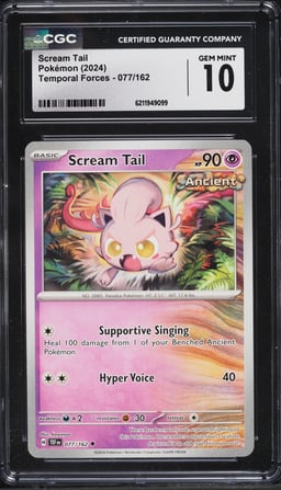 2024 Pokemon Temporal Forces Scream Tail #077 CGC 10 GEM MINT
