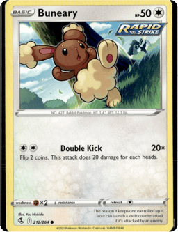 2021 Buneary #212 Fusion Strike
