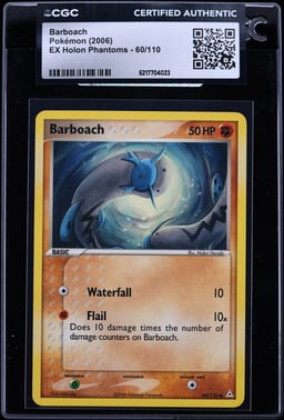 2006 Pokemon EX Holon Phantoms Barboach #60 CGC AUTH
