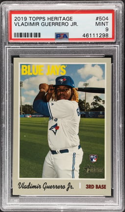 2019 Topps Heritage Vladimir Guerrero Jr. #504 PSA 9