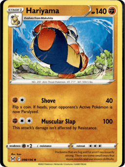 2022 Hariyama #98 Lost Origin