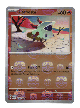 2025 Larvesta  (Master Ball) #015 Black Bolt