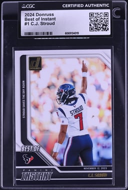 2024 Donruss Best of Instant C.J. Stroud #1 CGC AUTH