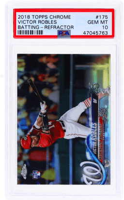 2018 Topps Chrome Refractor Victor Robles #175 PSA 10