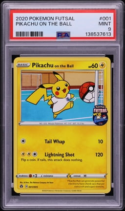 2020 Pokemon Sword & Shield Futsal Pikachu On The Ball #1 PSA 9 MINT