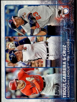 2015 Mike Trout #98 American League RBI Leaders
