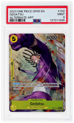2023 One Piece Awakening of the New Era Alternate Art Gedatsu #102 PSA 9