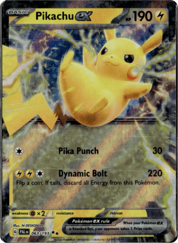 2023 Pikachu ex #63 Paldea Evolved