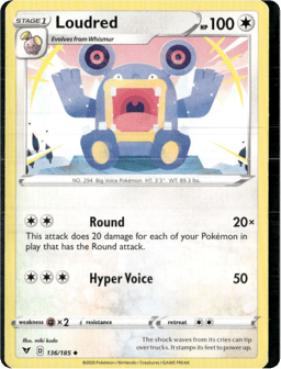 2020 Loudred #136 Vivid Voltage