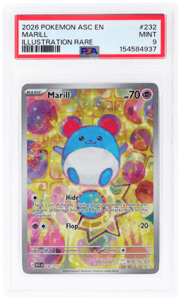 2026 Pokemon Mega Evolution Ascended Heroes Illustration Rare Marill #232 PSA 9
