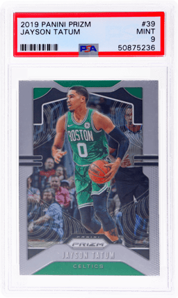 2019 Panini Prizm Jayson Tatum #39 PSA 9
