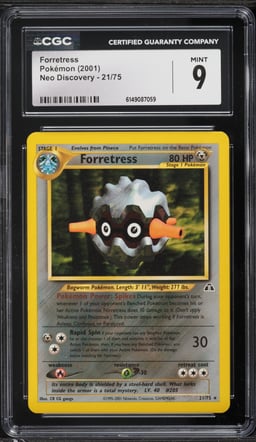 2001 Pokemon Neo Discovery Forretress #21 CGC 9 MINT