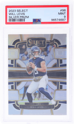 2023 Panini Select Concourse Silver Prizm Will Levis #96 PSA 9
