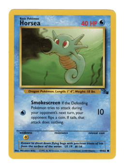1999 Horsea #49 Fossil Unlimited