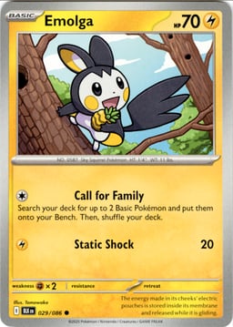 2025 Emolga #29 Black Bolt