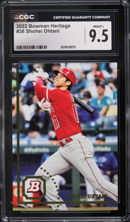 2022 Bowman Heritage Shohei Ohtani #38 CGC 9.5 MINT+
