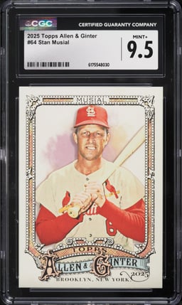 2025 Topps Alen & Ginter Stan Musial #64 CGC 9.5 MINT+