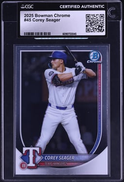 2025 Bowman Chrome Corey Seager #45 CGC AUTH