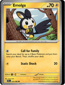 2025 Emolga #29 Black Bolt