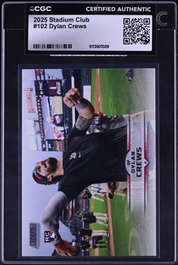 2025 Stadium Club Dylan Crews ROOKIE #102 CGC AUTH
