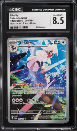 2026 Pokemon Mega Evolution Pitch Black IR Silvally #95 CGC 8.5 NM-MT+