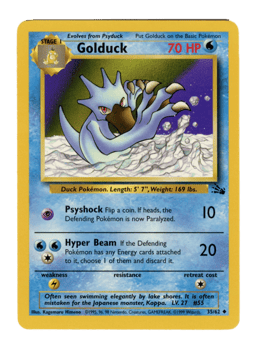1999 Golduck #35 Fossil Unlimited