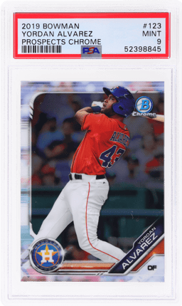 2019 Bowman Chrome Prospect Yordan Alvarez #BCP123 PSA 9