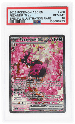 2026 Pokemon Mega Evolution Ascended Heroes Special Illustration Rare Fezandipiti Ex #288 PSA 10