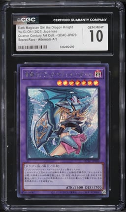 2025 Yu-Gi-Oh! Japanese QCAC Secret Rare Dark Magician Girl The Dragon Knight #JP020 CGC 10 GEM MINT