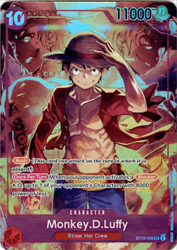 2022 Monkey.D.Luffy (Treasure Booster Set) #ST10-006 One Piece Promotion Cards