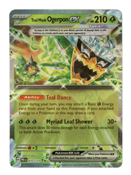 2025 Teal Mask Ogerpon ex #12 Prismatic Evolutions