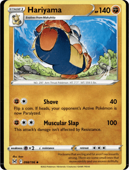 2022 Hariyama #98 Lost Origin