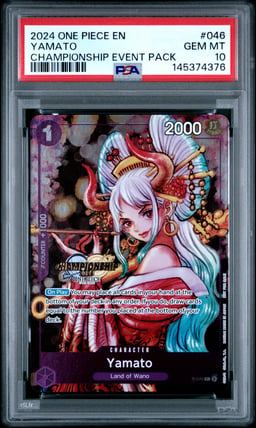 2024 ONE PIECE CHAMPIONSHIP 2024 EVENT PACK 046 YAMATO PSA 10
