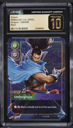 2025 Riftbound League Of Legends LoL Origins Yasuo #259 CGC 10 PRISTINE