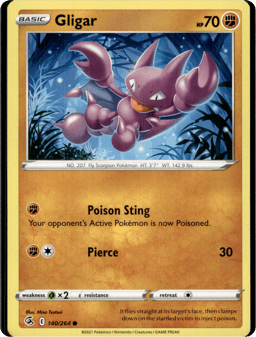 2021 Gligar #140 Fusion Strike