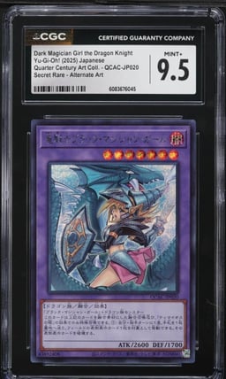 2025 Yu-Gi-Oh! Japanese QCAC Dark Magician Girl Dragon Knight CGC 9.5 MINT+
