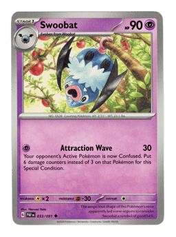 2024 Swoobat #33 Paldean Fates