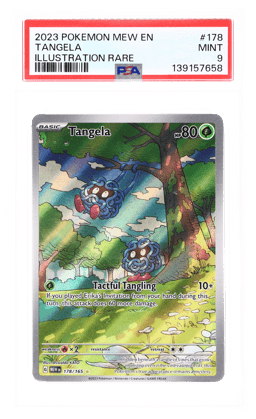 2023 Pokemon Scarlet and Violet 151 Illustration Rare Tangela #178 PSA 9