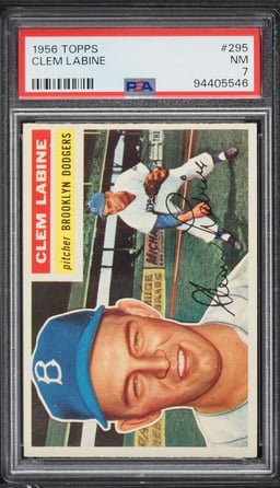 1956 Topps Clem Labine #295 PSA 7 NRMT